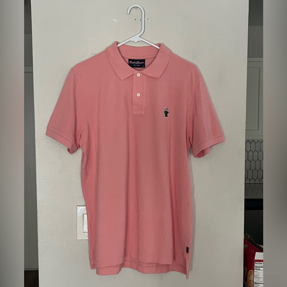 Rowing Blazers Salmon Pink Babar Polo Shirt *see description